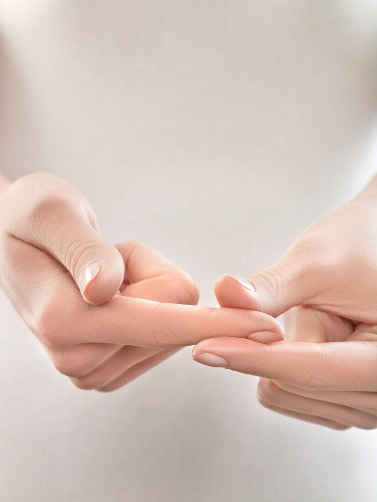 Fingers pinched