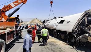 Passenger bus accident in Fars province of Iran